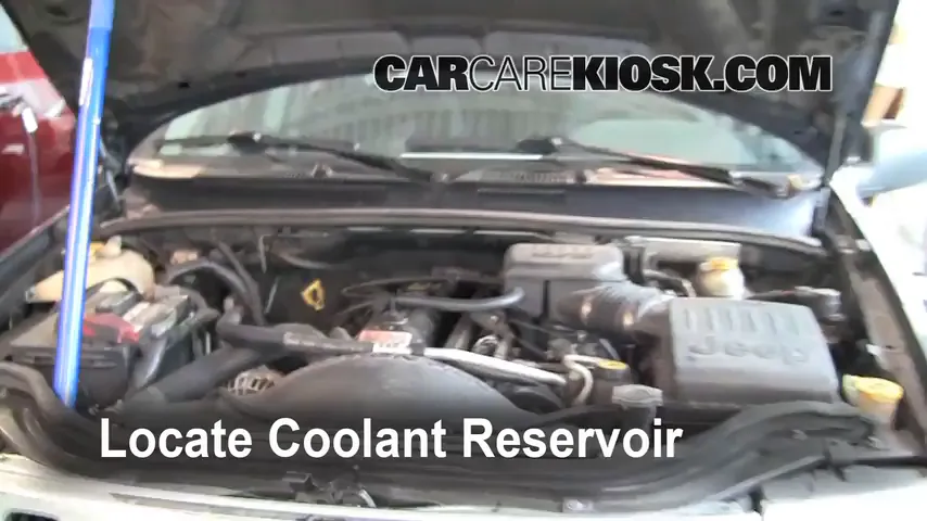 2003 Jeep Grand Cherokee Laredo 4.0L 6 Cyl. Coolant (Antifreeze) Check Coolant Level